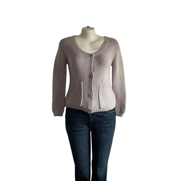 Heather by Bordeaux Waffle Knit Cardigan Sweater - M/L - Picture 1 of 5